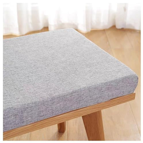 Bankauflage Outdoor 120x40 150x50 180x40 Sitzkissen Bank, 5CM Dicke Bankkissen mit Abnehmbarem Bezug, Stuhlkissen Sitzpolster, Bankpolster für Stuhl Boden Bürostuh(Light grey,160x40cm x5cm Thick)