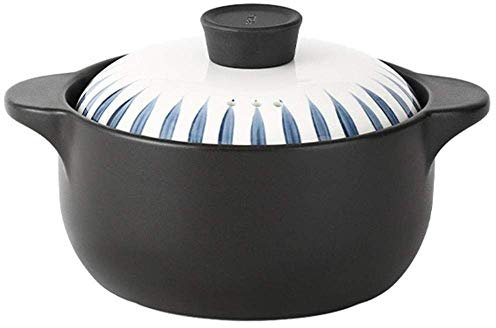 KXQYIKYI Keramik-Topf-Kochen-Lehm Auflauftopf Terrakotta Eintopftopf Langlebige und effiziente energiesparende Ernährung Upgrade Nicht-Schicht-Pan-Kapazität 2,5 l