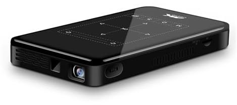 KKENZA 2025 P09-II Mini proiettore Tascabile DLP Portatile 2 GB RAM 32 GB WiFi 5 BT4.2 4K HD R Home Cinema LED Video Proiettore(2GB RAM 32GB Rom,AU Plug)
