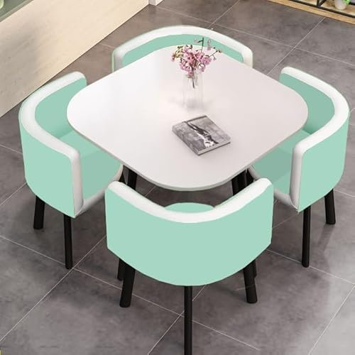 Modernes 4-Personen-Konferenztisch-Set mit Stühlen, ideal für Büro, Esszimmer und Konferenzräume, kleiner Empfangstisch für produktive Meetings