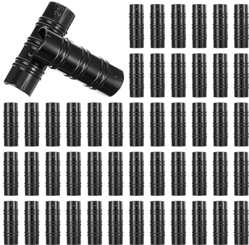 50 PCS 1 inch Greenhouse Clamps Clips 26mm Black ABS Tube Clip Garden Buildings Tube Clip Plastic Pipe Clamps for Greenhouse Film, Sunshade Nets, Gardening