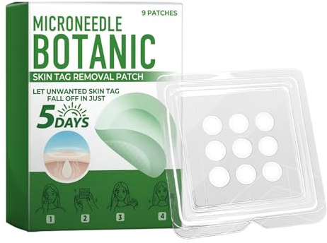 Cerotti per Verruche, 9 Pezze Rimuovi Neo per Pulizia Viso, Trattamento Cura della Pelle Quotidiano e Notturno per Donne