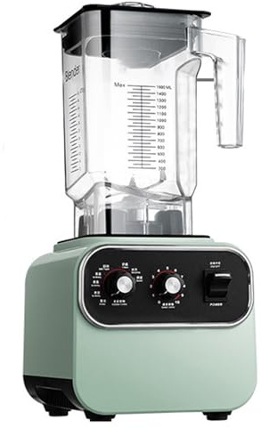 KHZKHC Blender À Smoothie Professionnel, 2 L, Moteur De 1600 W, 10 Vitesses Et Fonction Spoiler 4 Dimensions, pour Purées, Glace Pilée, Milkshakes Et Smoothies.