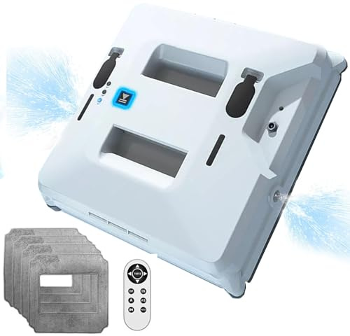 Robot limpiacristales, 3000 Pa, Cristal Cuadrado IC, Doble pulverización de Agua/Remoto/seco y húmedo, Limpiador Inteligente para mesas, techos Altos, magnético, automático, para e