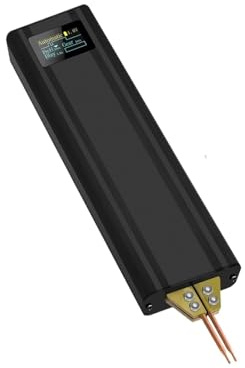 Saldatrice a punti portatile, Saldatrice A Punti Portatile Fai Da Te, Potenza Regolabile A 80 Velocità, Doppia Uscita A Impulsi,Attrezzatura per condensatori fai da te per saldatura