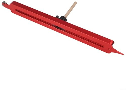 CashMuch Konturenlehre, Anreißwerkzeug mit verstellbarem Stifthalter, 300 mm, Aluminiumlegierung, Lineal für Fliesen- und Teppichmontage, Rot