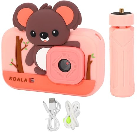 NBVGHPSRW Fotocamera digitale da 6,1 cm, 1080p, HD, ad alta risoluzione, compatta, da viaggio, con foto da 48 MP, zoom 4x e flash integrato, per studenti, principianti, bambini (64 GB)