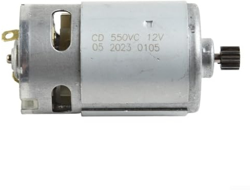Motor de taladro eléctrico de repuesto 10.8V 12V 14.4V con opciones de 9 dientes o 12 dientes, núcleo de cobre, construcción de metal para taladro manual y motor modelo RS550 (12V 9 dientes)
