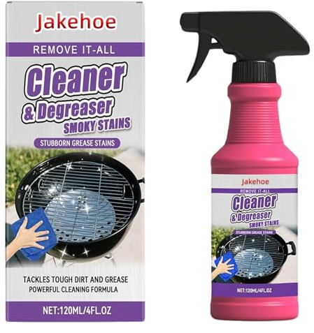 Crunier Fast-Acting Heavy-Duty Grill Degreaser Spray 120ml, Backofenreiniger Reinigungsmittel, Cleaner Grillreiniger, Agent Ölflecken Schnell Entfernen, Für Backofen, Pfannen, Grill Herd Dunstabzug