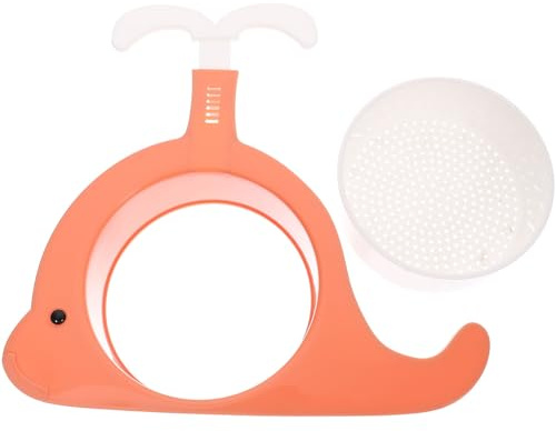 MAGICLULU Filtre de Vidange pour Évier Cuisine en Pp Orange, Panier D'égouttage Extensible Forme Originale pour Attraper les Déchets et Éviter le Colmatage, pour Évier