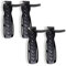 Schramm® 4 pcs. Support de vélo Support Mural Noir pour 4 vélos Supports muraux