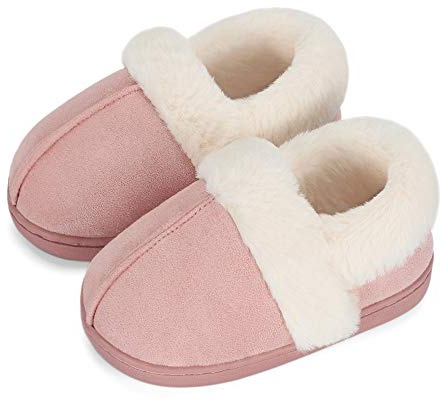 LACOFIA Zapatillas de Casa Invierno para Niñas Pantuflas de Cálido Antideslizante de Memory Foam para Niños