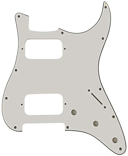 Passend für Fender Double Fat HH Strat Humbucker Style Gitarre Schlagbrett (3-lagig, weiß)