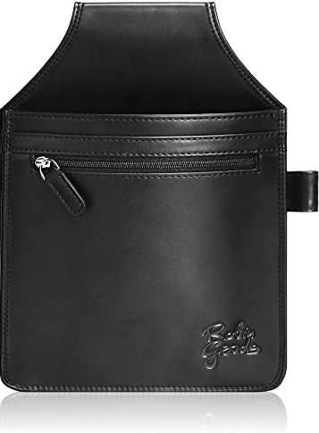 Robin Goods® Kellnertasche Kellnerportemonnaie Kellnerbörse Kellner Geldbörse Geldwechsler - formschönes Portemonnaie für Kellner - Kellnerhalfter Kellnerholster (schwarz - 1 Stück)