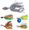 Njord Kalastus Chatterbait Kunstköder Set 5 Stück in Box 15g & 10g wählbar | Crankbait Jig Spinner Angelköder Hecht Barsch Köder Zander Köder Hecht Köder Chatterbaits Spinbait (15g)