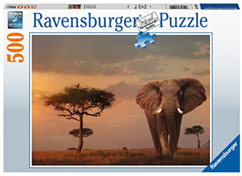 Ravensburger Puzzle - Afrikanischer Elefant - 500 Teile Puzzle für Erwachsene und Kinder ab 12 Jahren
