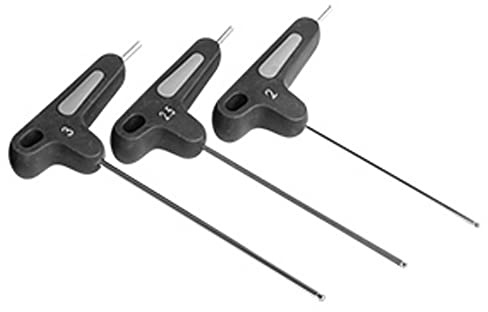 Pro T-Form Innensechskantschlüsselset, Black/Silver, 2/2,5/3 mm