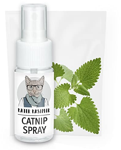 Kater Kasimir Katzenminze Spray für Kratzbaum, 100% natürlich ohne Zusatzstoffe, Catnip Spray