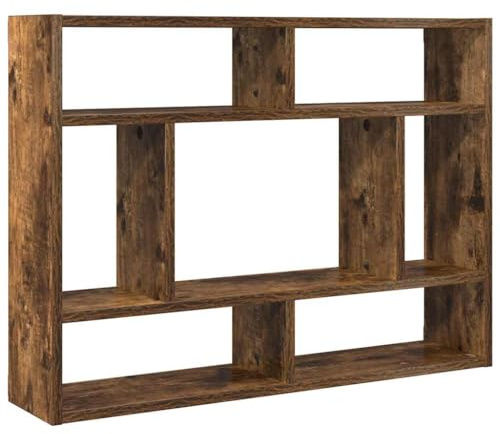 vidaXL Estantería de Pared Madera ingeniería Roble Ahumado 75x16x55 cm