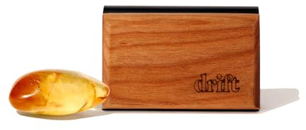 Drift Car Air Freshener - The Original Wood Air Freshener - Car Odor Eliminator - Long Lasting Scent - Auto Accessories - Metal Clip - Essential Oils - Clean Ingredients - Amber Scent Starter Kit