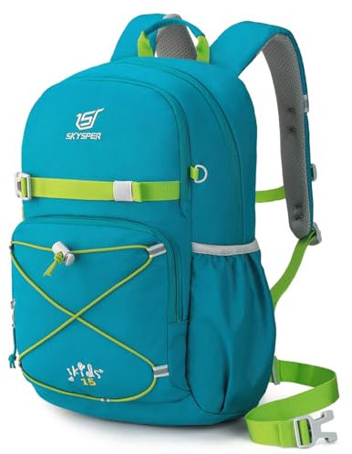 SKYSPER Kinderrucksack 15L komfortabler Wanderrucksack Kinder Rucksack Wandern für Jungen & Mädchen Outdoor