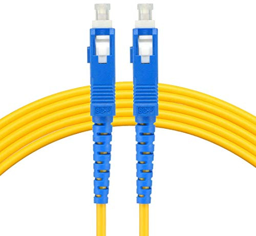 XYWHPGV Cavo in fibra, 5 metri 16.5Ft SC a SC 9/125 Cavo in fibra ottica monomodale Ponticello Cavo patch ottico SC-SC(941e2 a865b 0d7db 8bd21 06bf0 25866