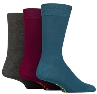 SockShop Men Bamboo Bright Gift Boxed Socks Pack of 3 Wake Me Up When September Ends 7-11