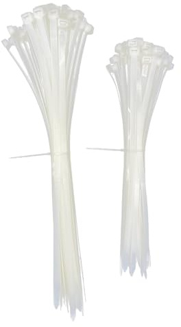 100 Stück weiß Nylon breit Kabelbinder 7.5 * 300mm Zugfestigkeit 55KG 8.8 * 400mm Zugfestigkeit 80KG