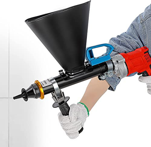 Pistola de mortero eléctrica, 950 W, aplicador de cemento para lechada de ladrillos de patio, herramienta de lechada para grietas de hormigón, reparación de fugas