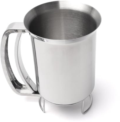 Duqulle Distributeur Et Entonnoir De Pâte en INOX, Entonnoir À Piston INOX Utensiles Cuisine Entonnoir Confiture Ideal Sauces Tartelette Quic he du Fond D'entonnoir