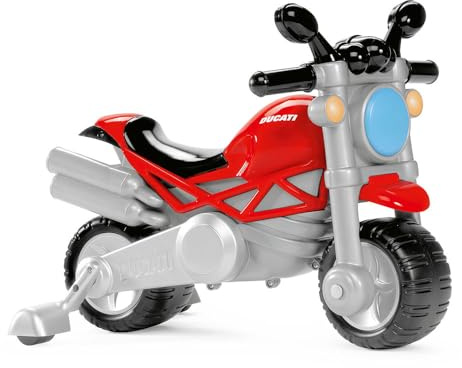 Chicco Ducati Monster Spielzeugmotorrad für Kinder, Rutschfahrzeug mit Hupe und Motorengeräusch, abnehmbare Stützräder, max. 25 kg, Spielzeug für Kinder von 18 Monaten bis 5 Jahren