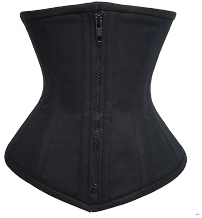 luvsecretlingerie Damen Taillentraining Schwerlast Doppelt Stahl Knochen Unterbrust Korsett Steampunk Gothic Corsage
