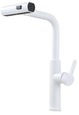 Spülenarmatur Küche Küchenarmatur Aus Edelstahl Mit Regendusche Und Wasserfall Warm- Und Kaltwasser Weiß
