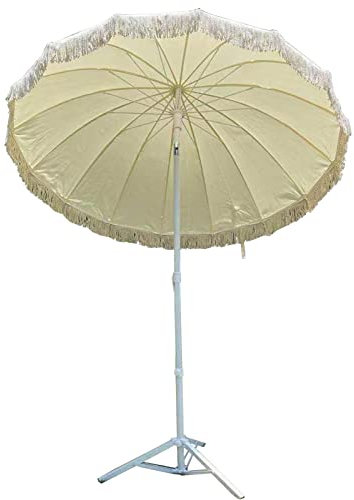 IUokLU Parasol Parasol De Jardin Parasols De Plage Beiges pour Prendre Des Photos Photographie, Petit Parasol Extérieur Portable Léger avec Gland Et Base
