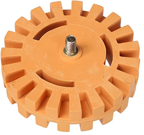 Gummi-Radiergummi, Kleberentferner, Werkzeug Zum Entfernen von Autokleber, Radiergummi-Rad-Aufkleber-Entferner mit Adapter, Werkzeug Zum Entfernen von Klebeaufklebern,