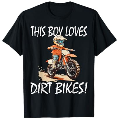 This boy Loves Dirt Bikes, Kids Dirt Bike T-Shirt