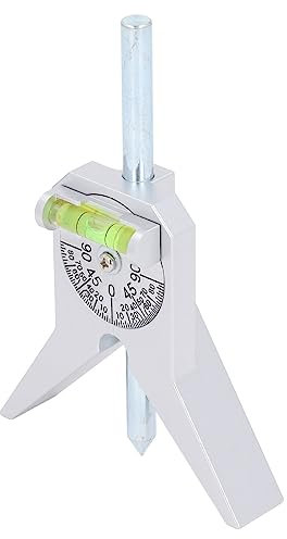 Center Finder Tool, Pipe Center Finder Stainless Steel Center Punch with Adjustable Dial Bubble Protractor for Pipefitters