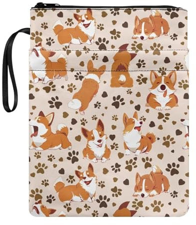Buchhülle für Softcover, Bibel, ästhetisch, Lilie, Blumenmuster, Kreuz-Design, Buchhülle mit Reißverschluss, Buchhülle, Schutz, Taschenbuch, Bibeltasche für Frauen und Mädchen