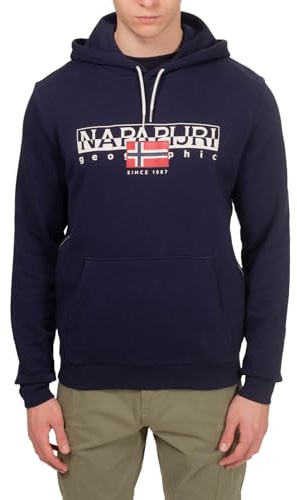 NAPAPIJRI - Aylmer sommartröja för män med huva, Marinblå, 3XL