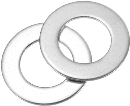 QUARKZMAN 15Pcs M16 Rondelle Piatte Rondelle Liscia Spessori Piatti Argento | 16mm ID 30mm OD 3mm Spessore, 304 Acciaio Inossidabile, per Viti Bulloni Riparazione Idraulica Rubinetto Giardino