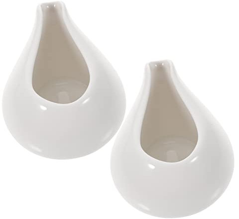 HOLIDYOYO Tasses à Sauce En Céramique Blanches 240 Ml Sans Poignée Pratiques Bols D'assaisonnement Pour Service Individuel Et Partage En Famille Lot De 2