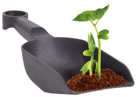 Pala de Mano de jardín, diseño Ancho, Multifuncional, Gruesa, con Mango Simple, Pala de implantación de Ligera, Planta en Maceta, Adecuada para huertos y jardinería doméstica