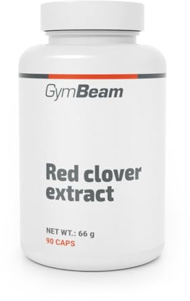 GymBeam Estratto di Trifoglio Rosso con Isoflavoni - Supporto alla Menopausa, Riduzione di Vampate e Irritabilità, Estratto 10:1, 600 mg, Senza Glutine, Lattosio, OGM, Adatto ai Vegani, 90 Capsule