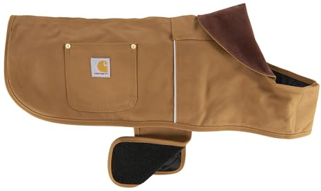 Carhartt Firm Duck Dog Chore Coat, Insulated Weather Resistant Jacket for Cold and Windy Conditions, Carhartt Brown, Large