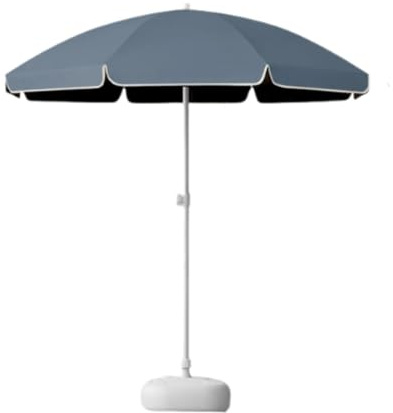 Baoblaze Ombrellone da spiaggia, ombrellone da esterno con base di riempimento d'acqua, ombrelloni da esterno portatili, ombrelloni da giardino per cortile, Blu Scuro