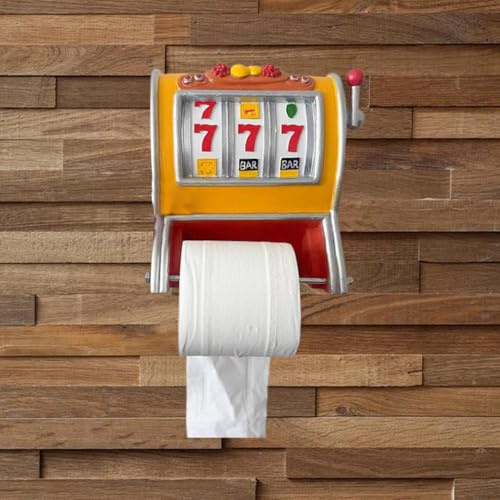 Toilettenpapierhalter für Schlitzmaschine, Retro-Arcade-Stil, lustiger Toilettenpapierhalter in Form eines Spielautomaten, Neuheit zur Aufbewahrung von Seidenpapier, neuartige Küche und Badezimmer
