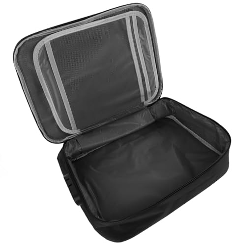 Gatuida Pochette De Rangement Verrouillable Pour Documents Organisateur De Documents À 3 Couches En Oxford Avec Poignée Sac Portable Pour Certificats Dossiers Et Voyage 14.57 X 10.63 X 3.94in
