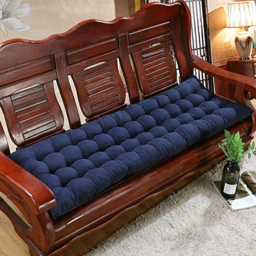 Outdoor Bankauflage 150x55cm Rechteckig Weich Kissen für Gartenbank Bequeme Sitzunterlage für Metall oder Holz 3-Sitzer Schaukelstühle
