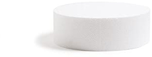 Decora, 0173812 Disco Redondo de Poliestireno Embolsado Individualmente, Ideal como Muñeco para Hacer Tartas de Pisos, Bordes Rectos, Ø 15 X H 10 CM.
