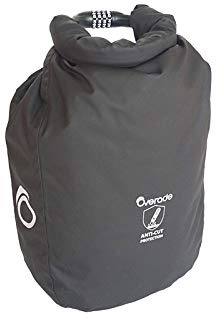 Overade Fahrradtasche LOXI (15 l) mit Aufhängung, wasserdichte Tasche mit Anti-Schnitt-Beschichtung und 12 mm Diebstahlsicherung, Verschluss mit 4 Ziffern. (10mm)